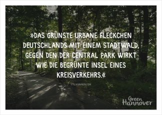 Green Hannover Postkarte Zitat